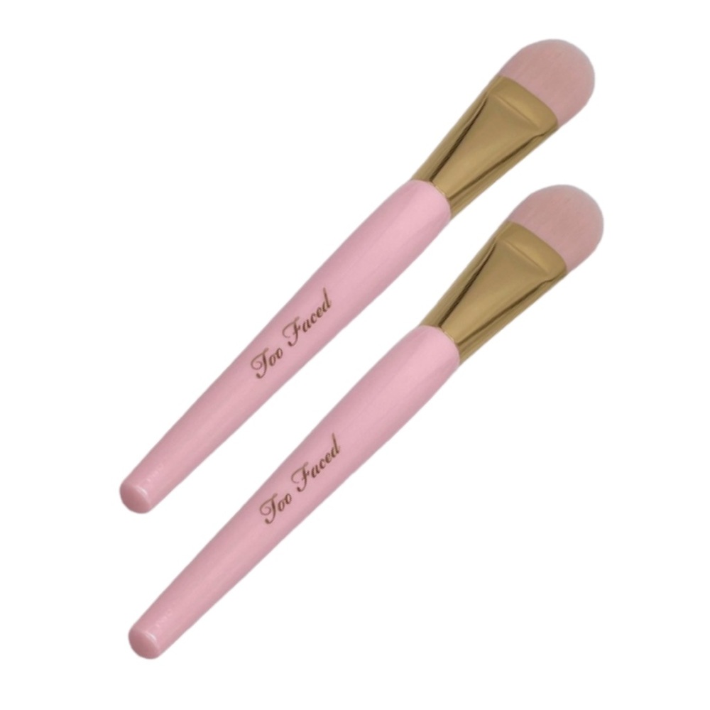 2 x Too Faced Pink Foundation Brushes - NIP